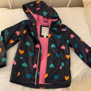 Cat & Jack Heart Print Hooded Jacket